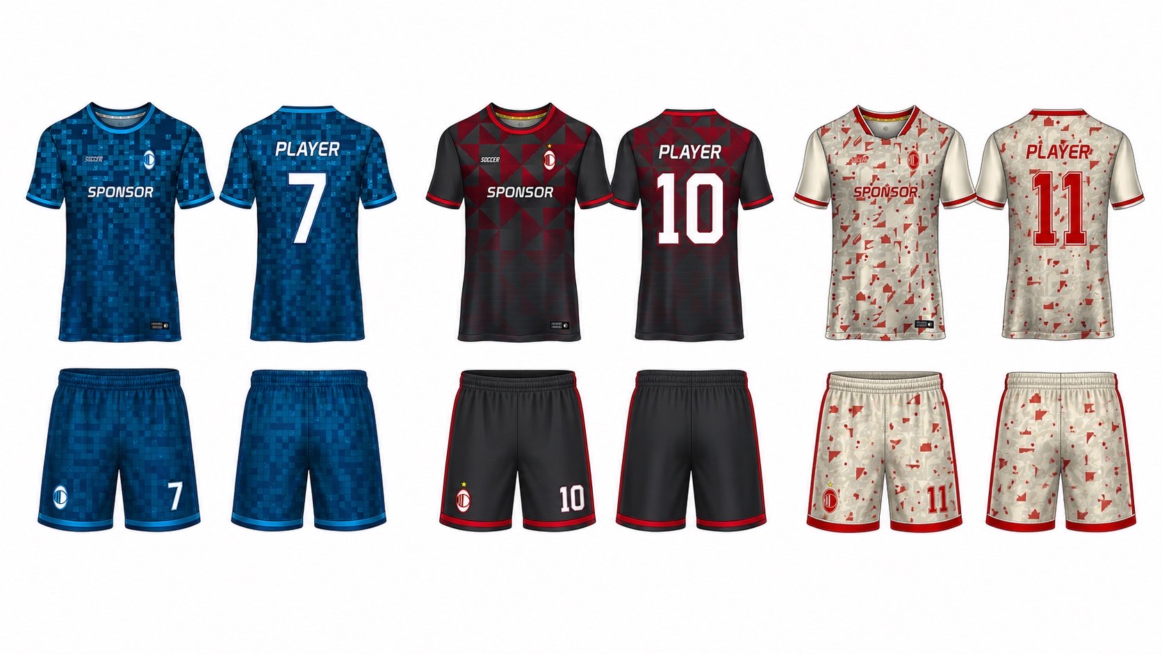 1926 球服花纹图案 style 067 football jersey and shorts set
