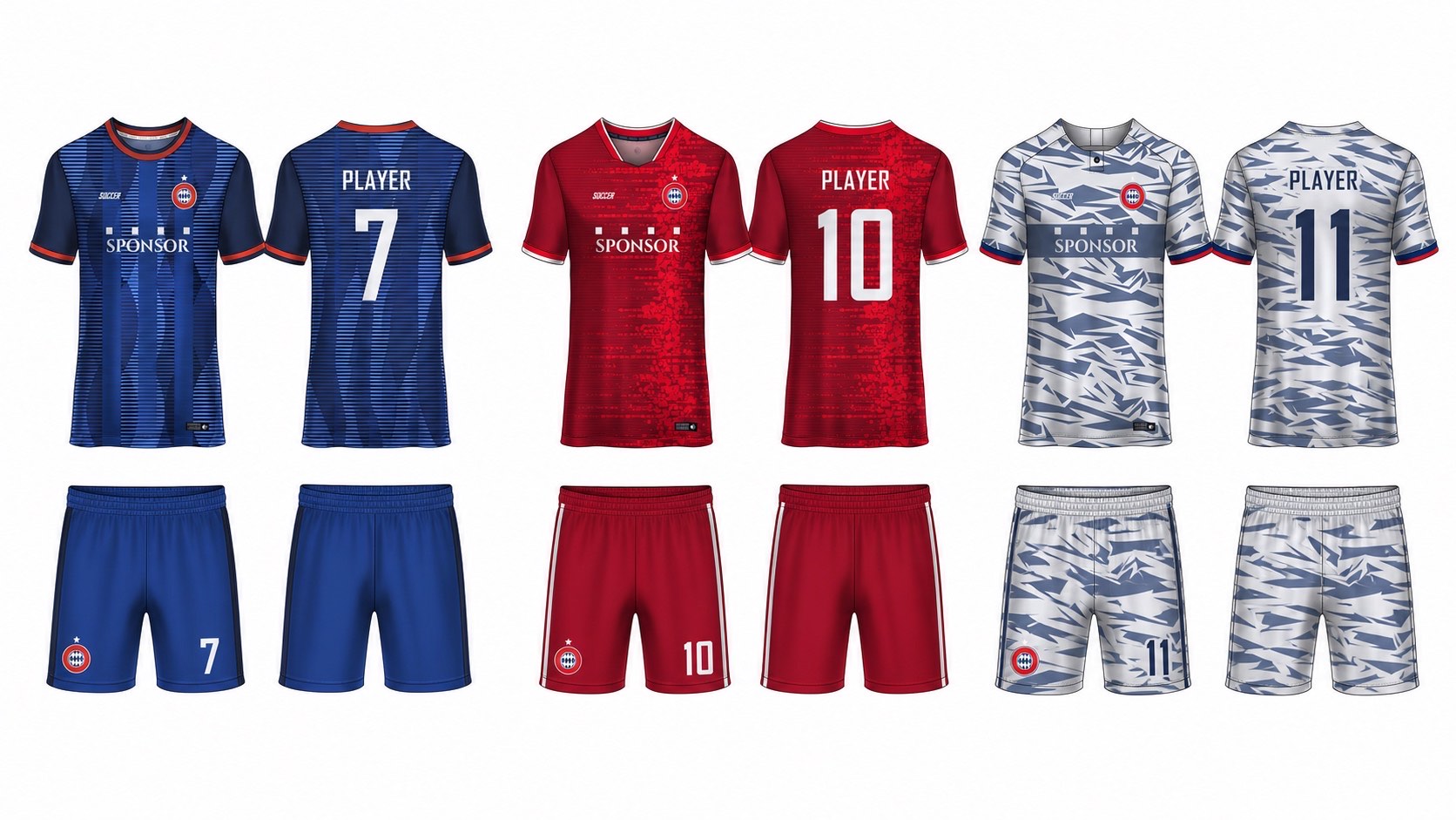 1926 球服花纹图案 style 069 football jersey and shorts set