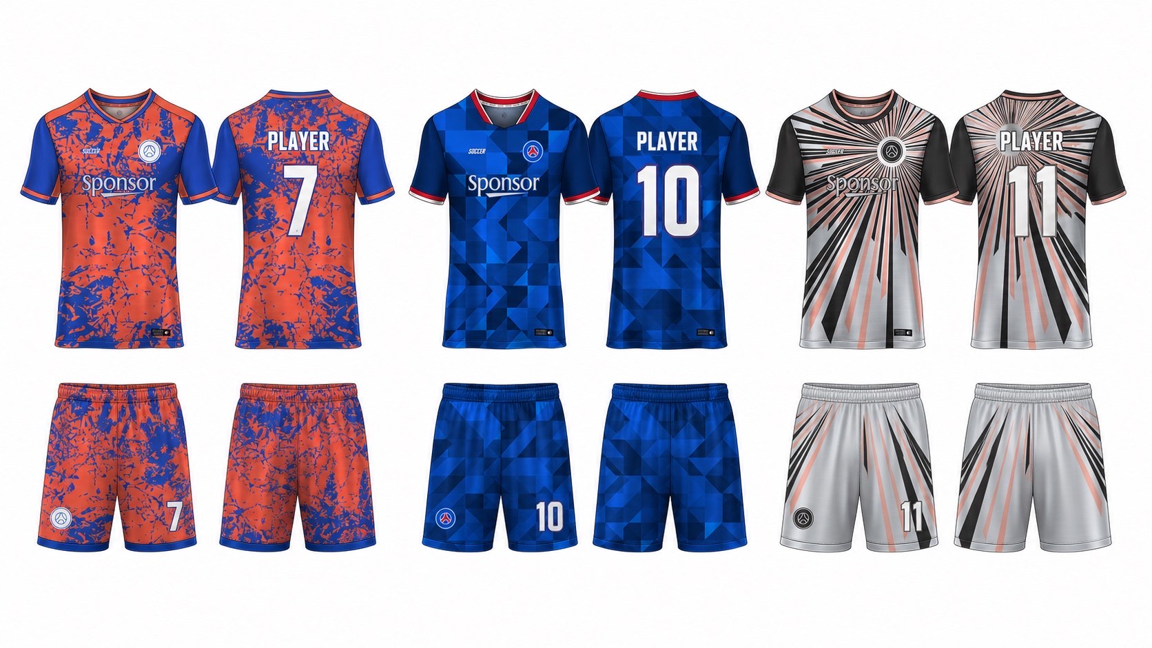 1926 球服花纹图案 style 073 football jersey and shorts set
