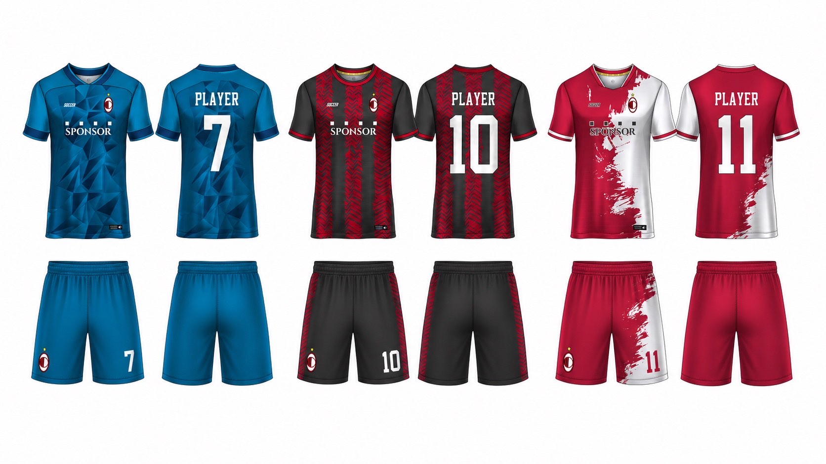 1926 球服花纹图案 style 077 football jersey and shorts set