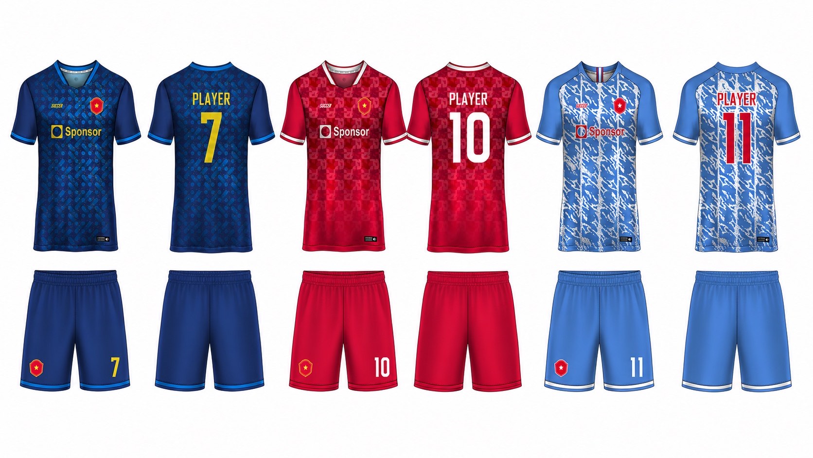 1926 球服花纹图案 style 093 football jersey and shorts set