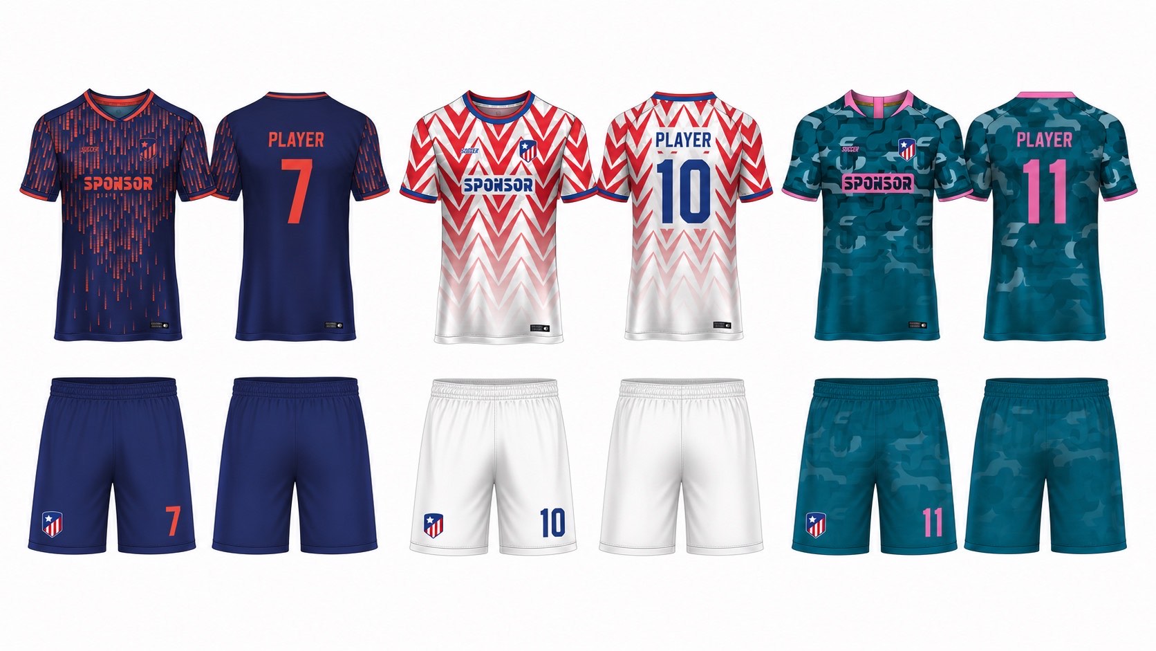 1926 球服花纹图案 style 102 football jersey and shorts set