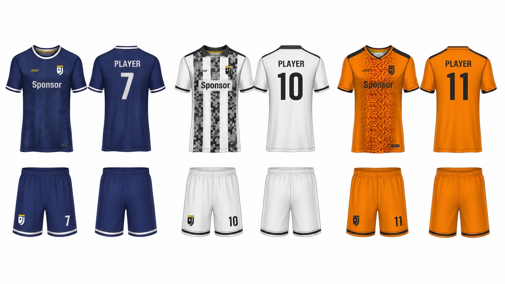 1926 球服花纹图案 style 105 football jersey and shorts set