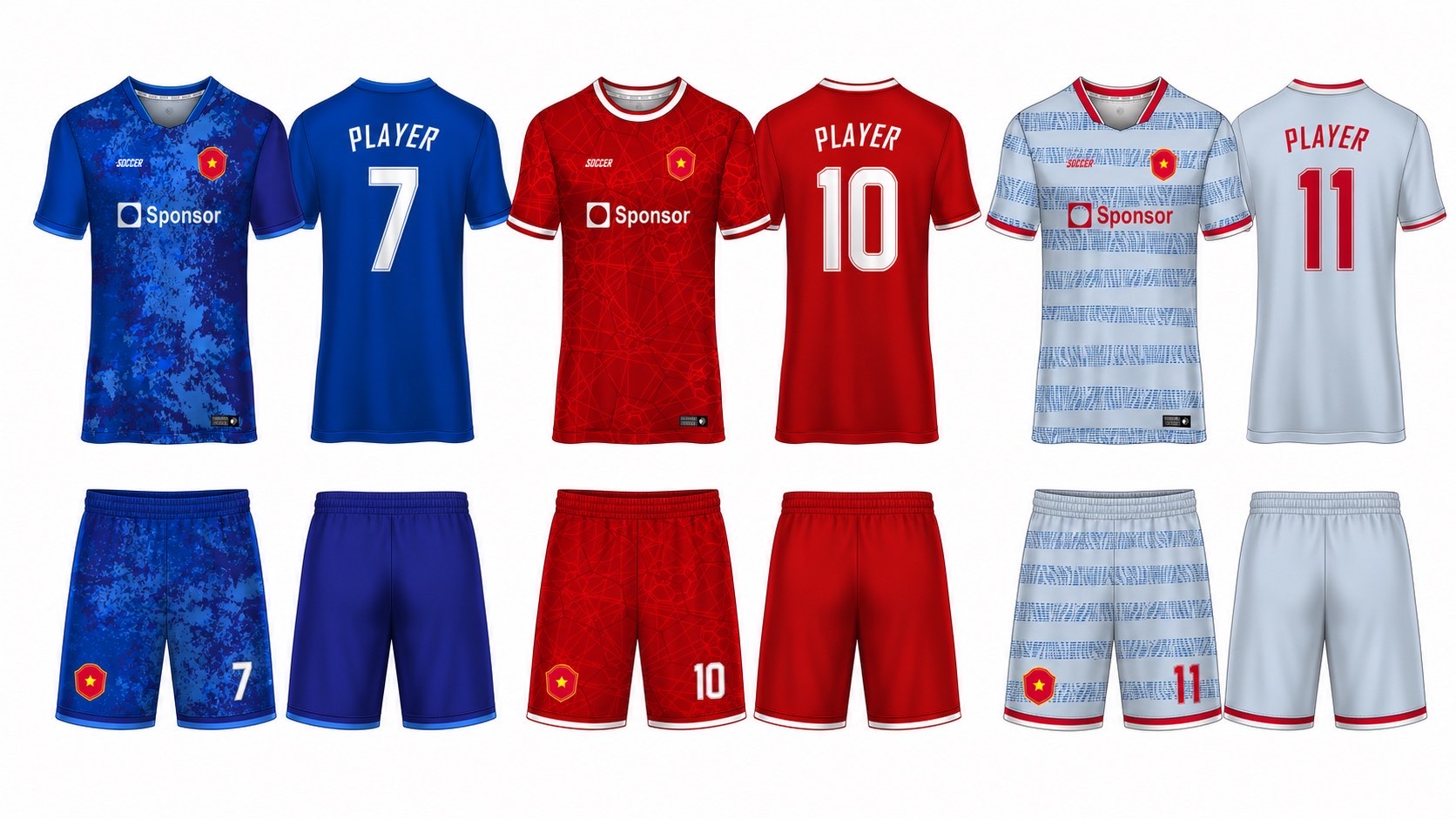 1926 球服花纹图案 style 107 football jersey and shorts set