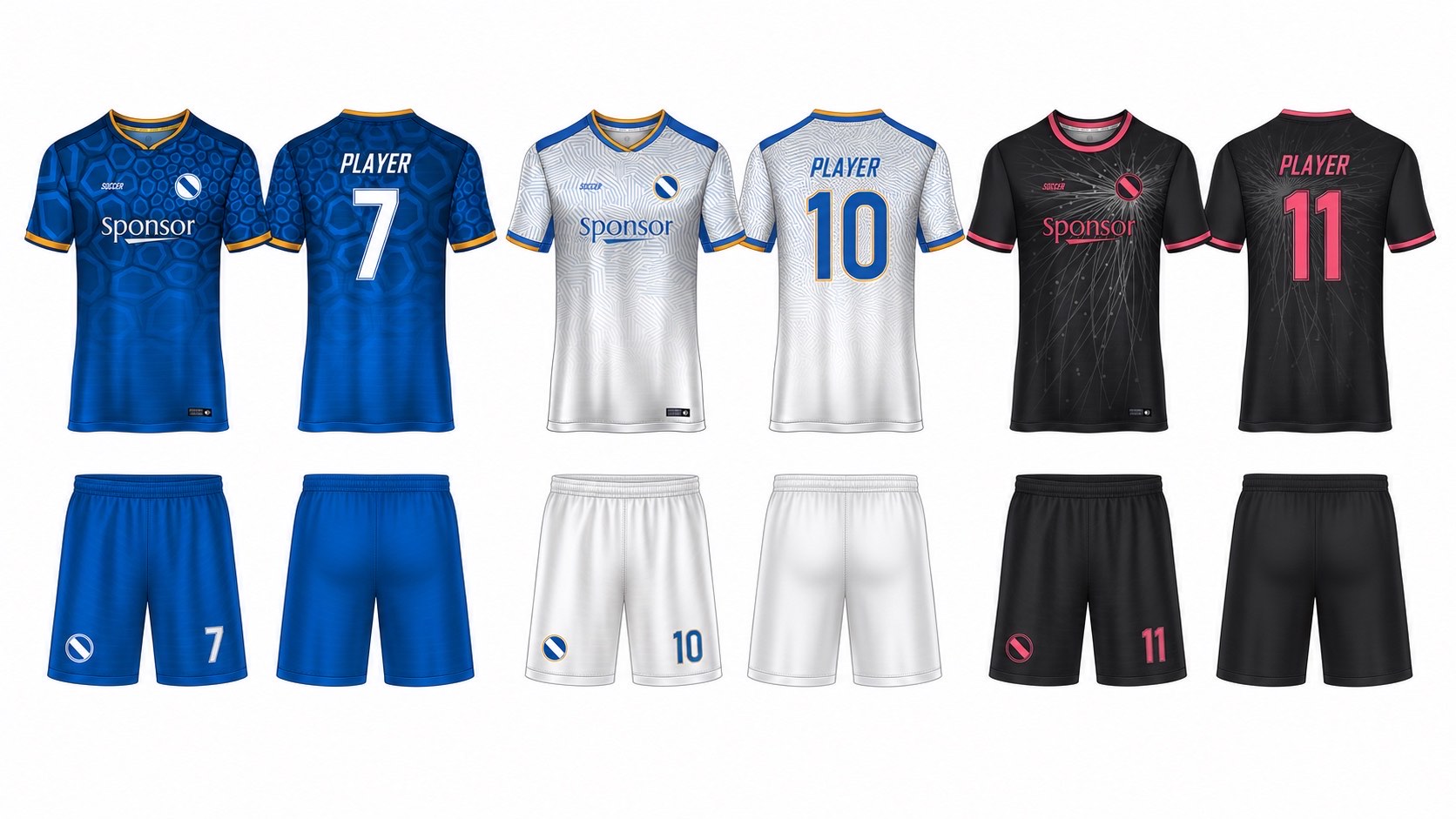 1926 球服花纹图案 style 126 football jersey and shorts set