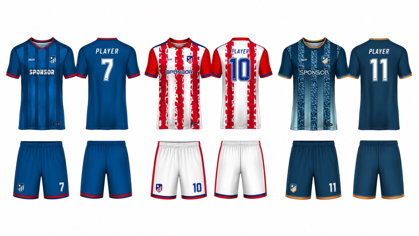 1926 球服花纹图案 style 129 football jersey and shorts set