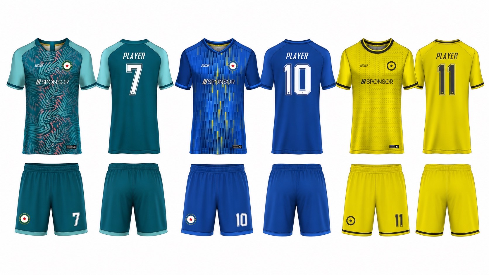 1926 球服花纹图案 style 130 football jersey and shorts set