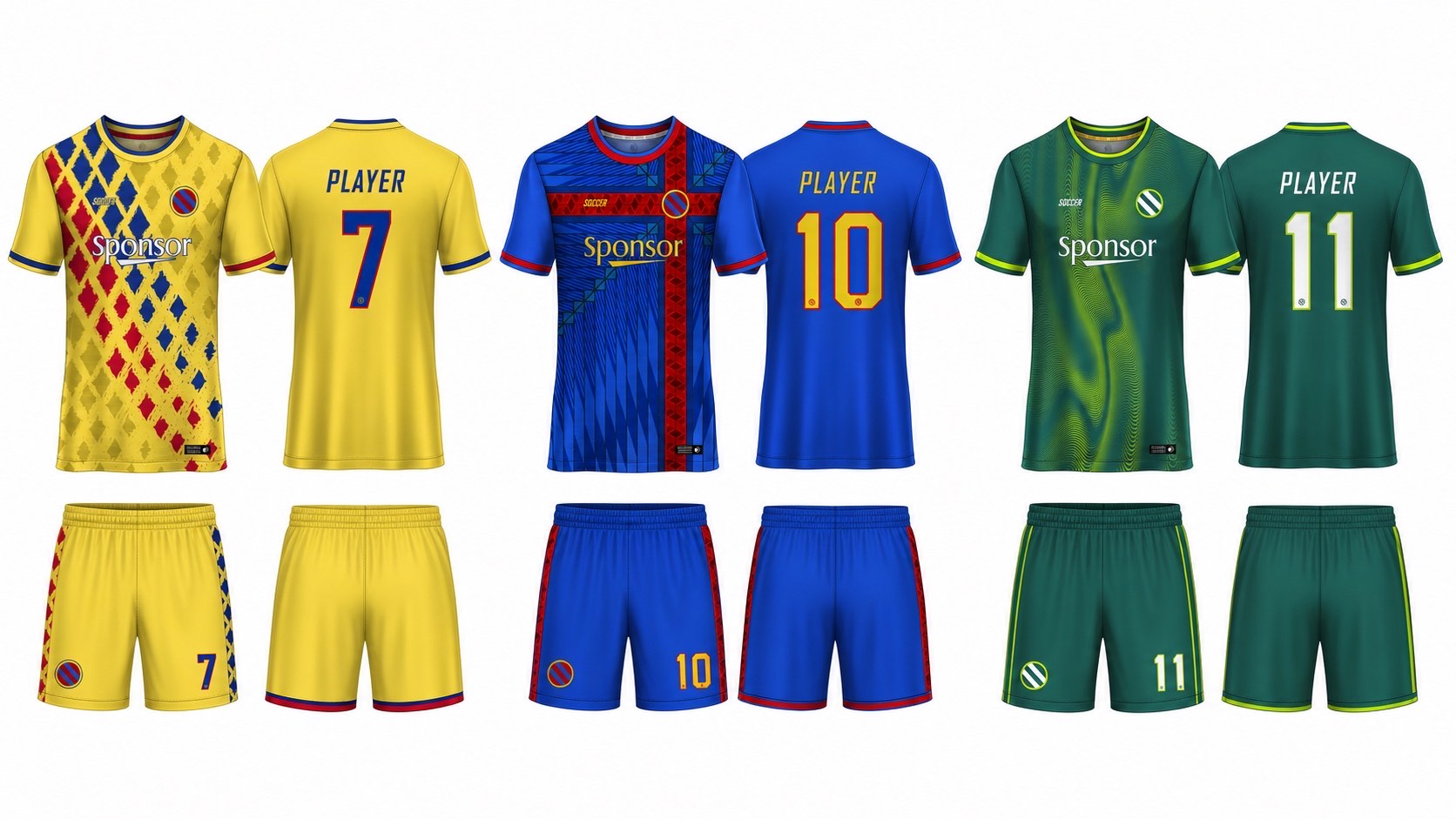 1926 球服花纹图案 style 133 football jersey and shorts set
