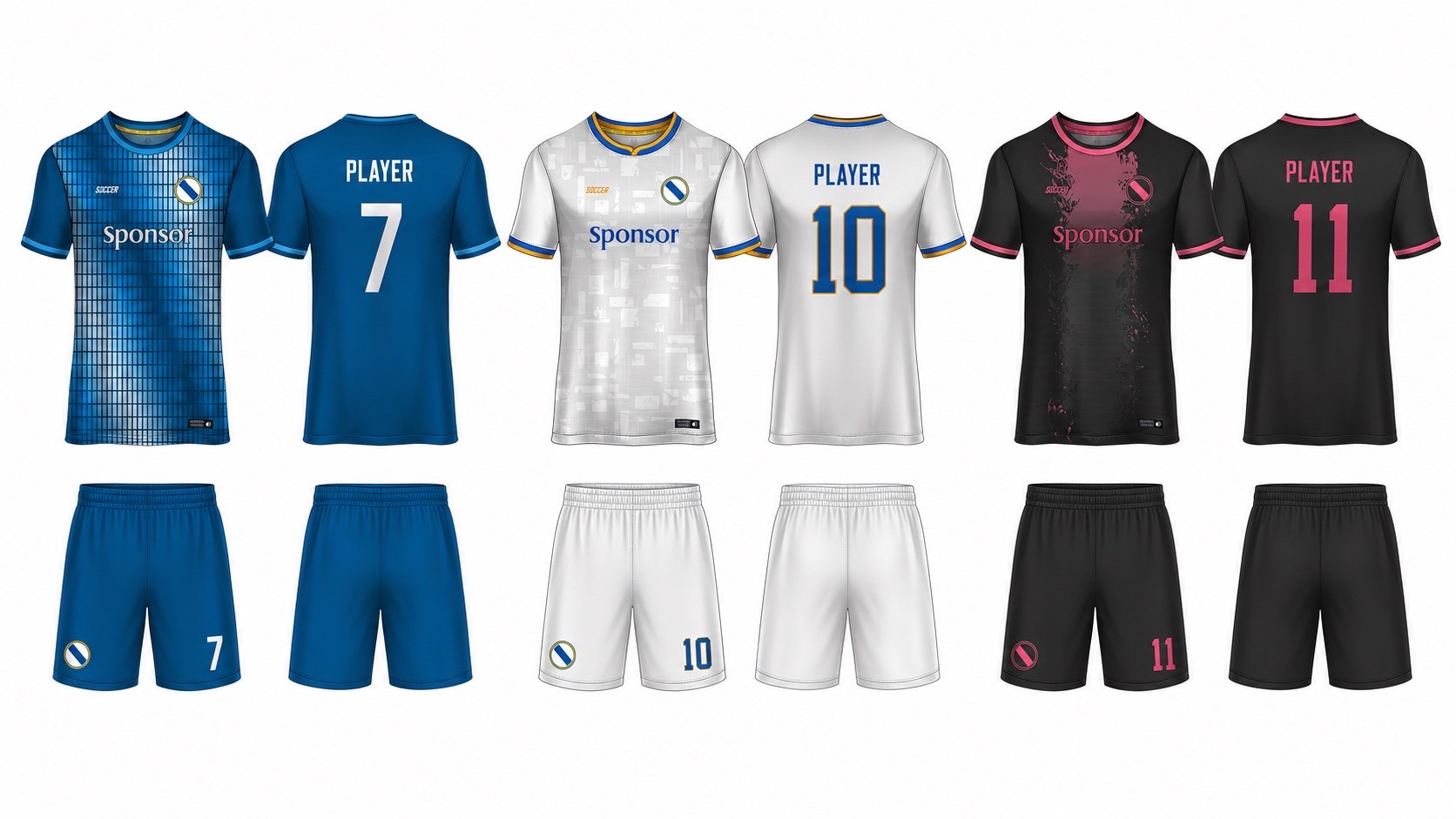 1926 球服花纹图案 style 135 football jersey and shorts set