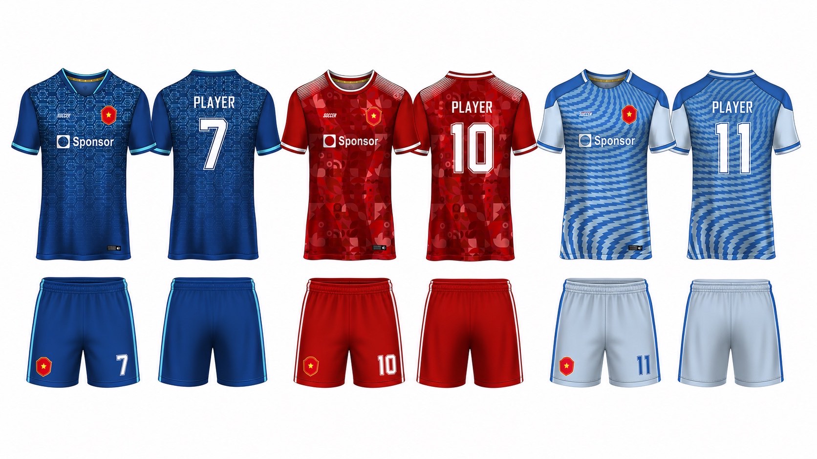1926 球服花纹图案 style 141 football jersey and shorts set