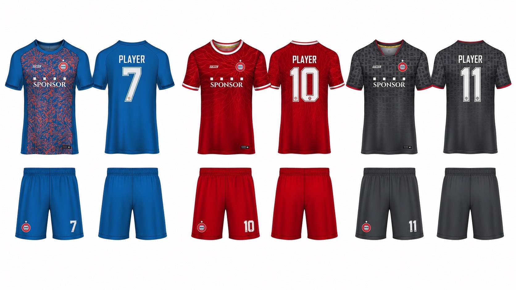 1926 球服花纹图案 style 143 football jersey and shorts set