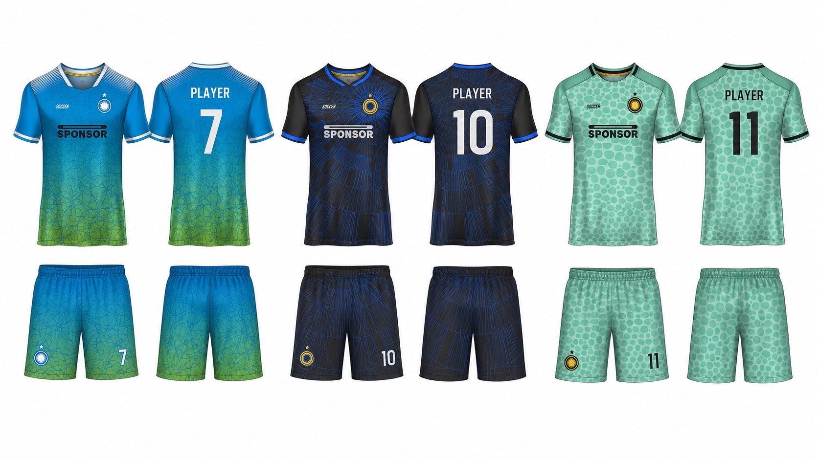 1926 球服花纹图案 style 144 football jersey and shorts set