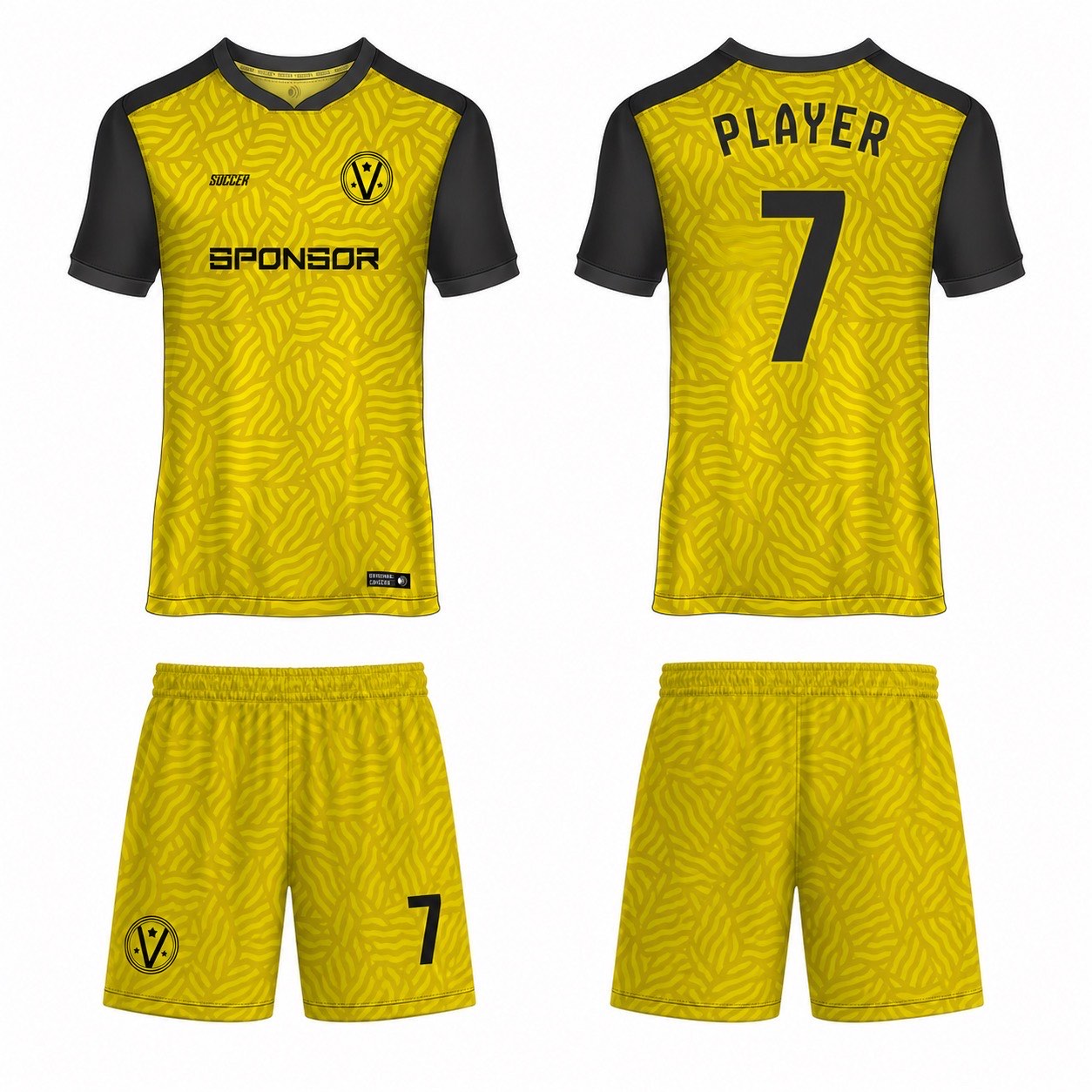 1920 运动服花纹图案 style 003 football jersey and shorts set