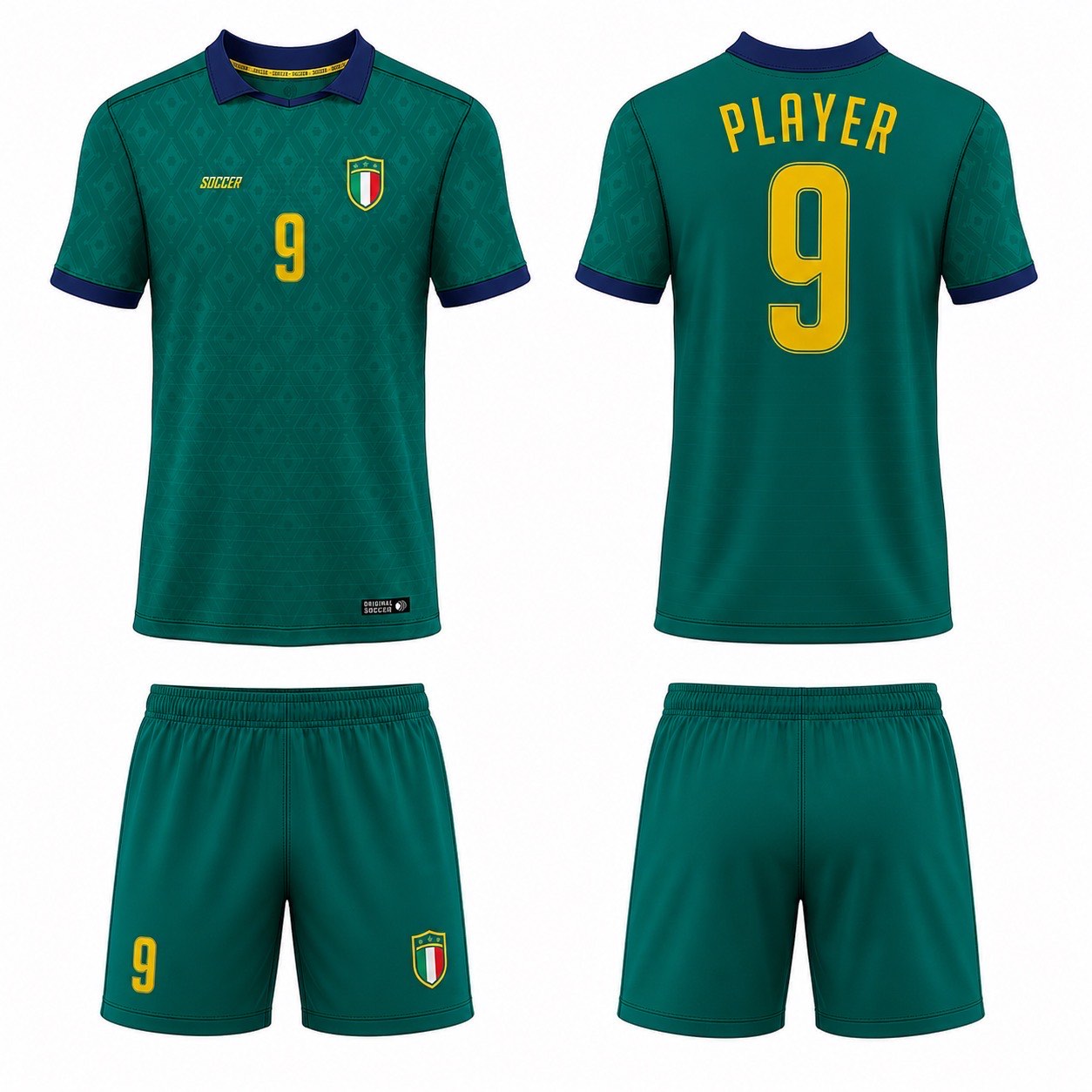 1920 运动服花纹图案 style 004 football jersey and shorts set