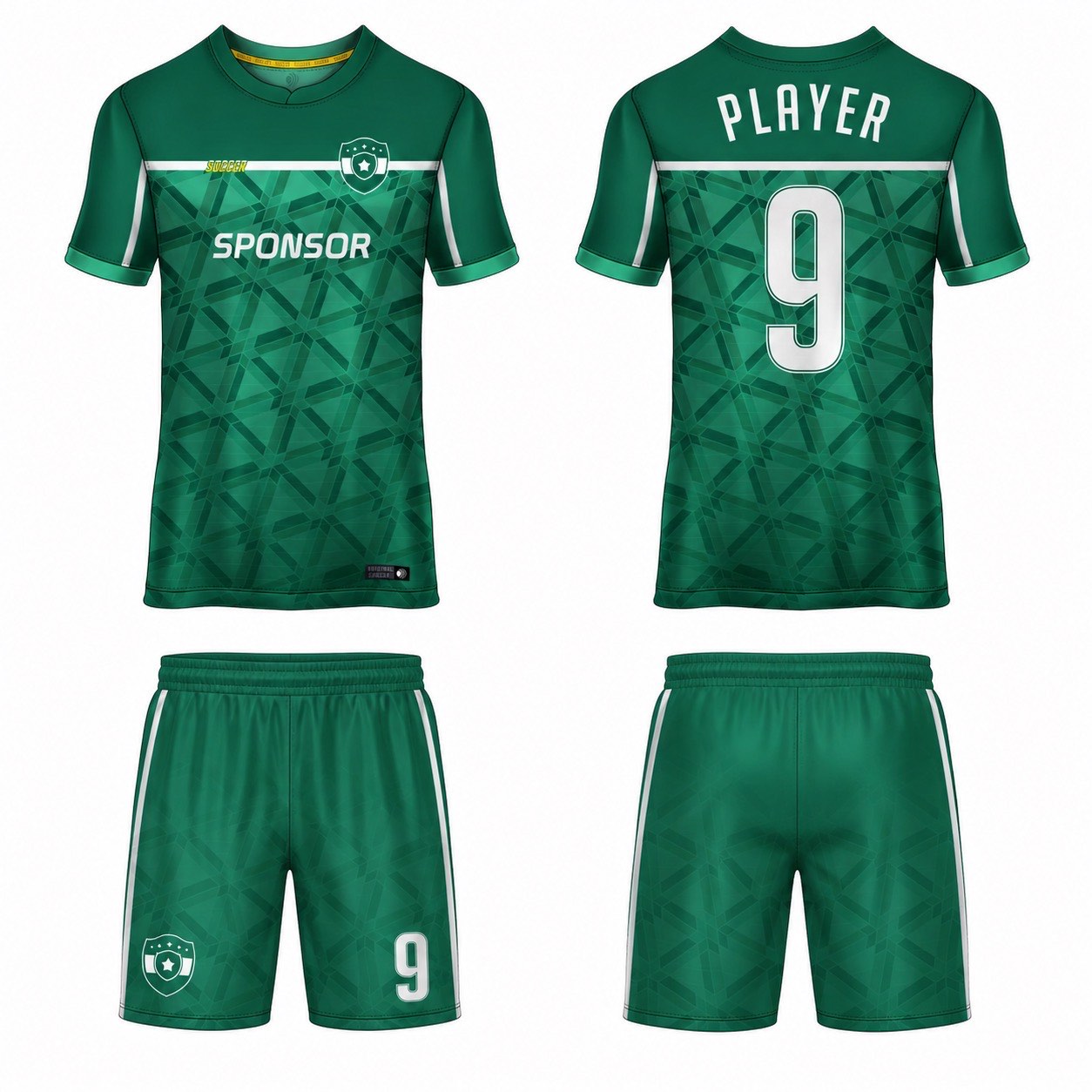 1920 运动服花纹图案 style 017 football jersey and shorts set