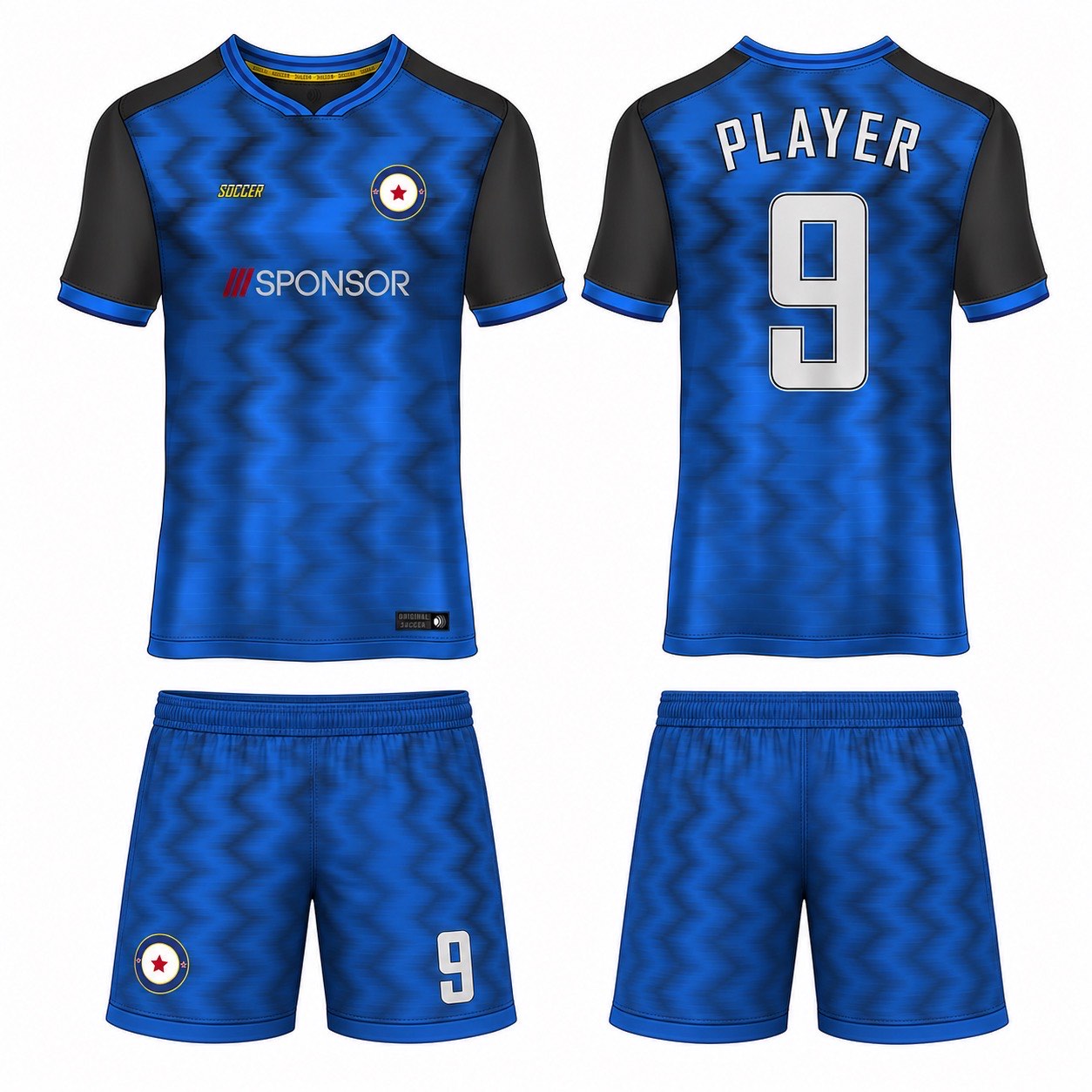 1920 运动服花纹图案 style 040 football jersey and shorts set