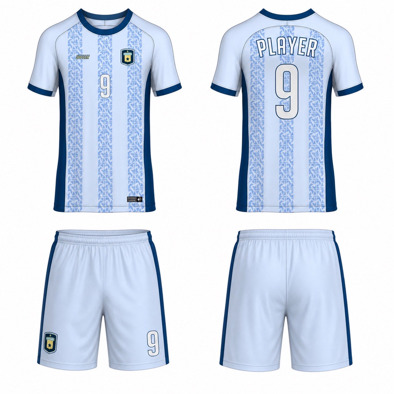 1920 运动服花纹图案 style 042 football jersey and shorts set