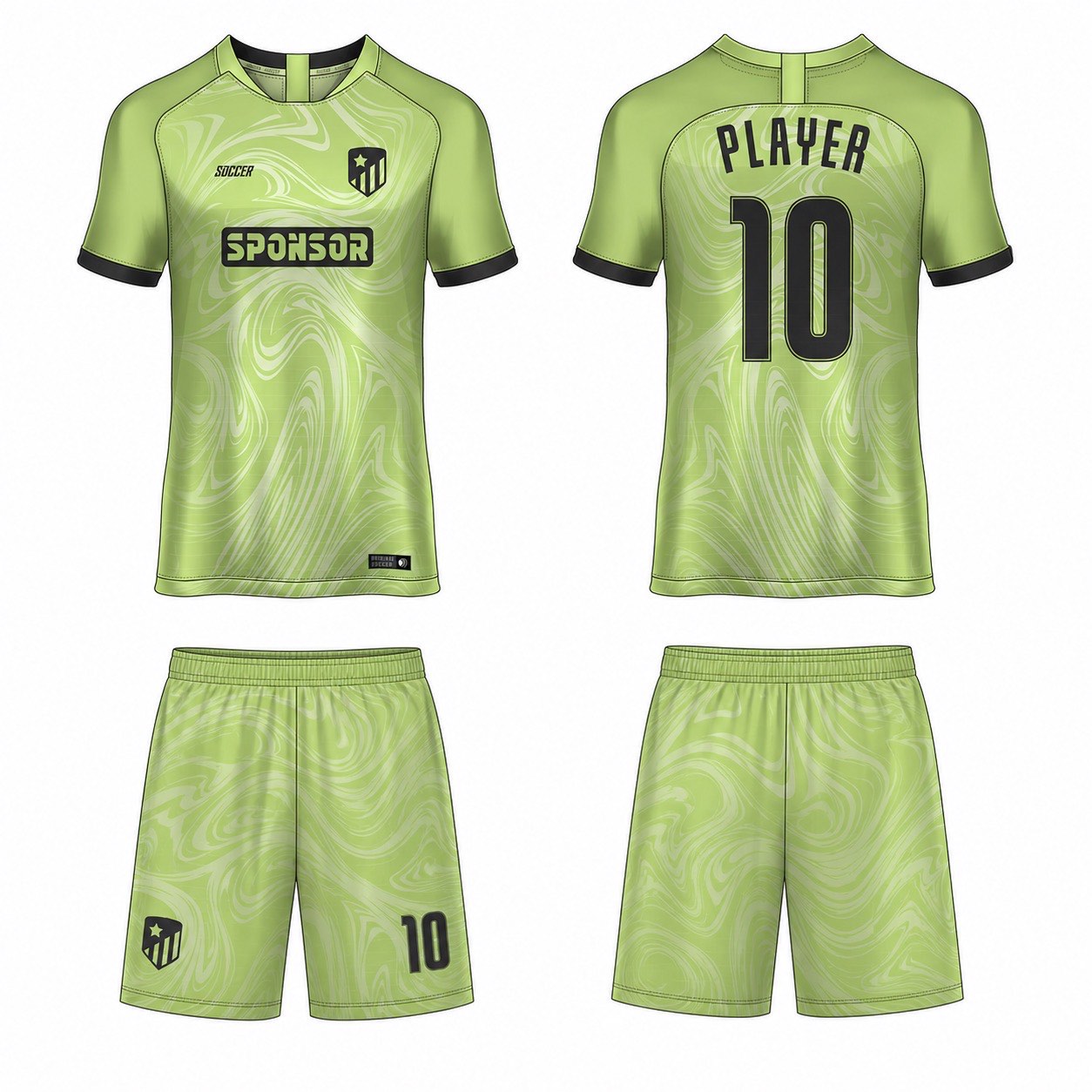 1920 运动服花纹图案 style 048 football jersey and shorts set