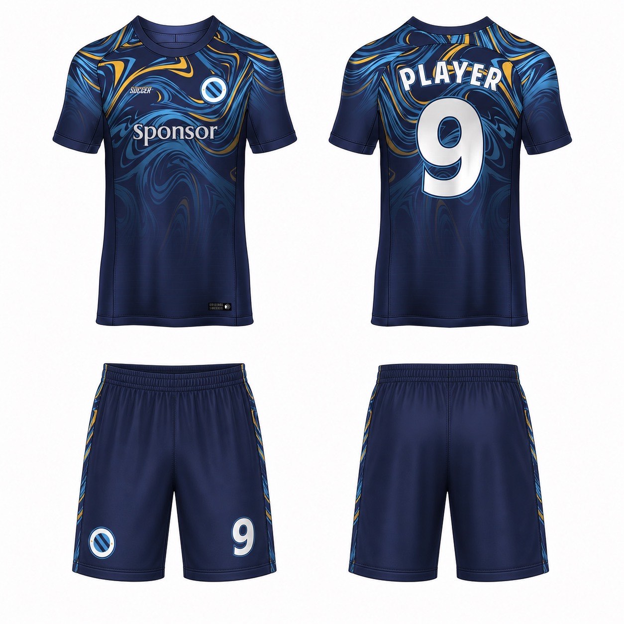 1920 运动服花纹图案 style 090 football jersey and shorts set