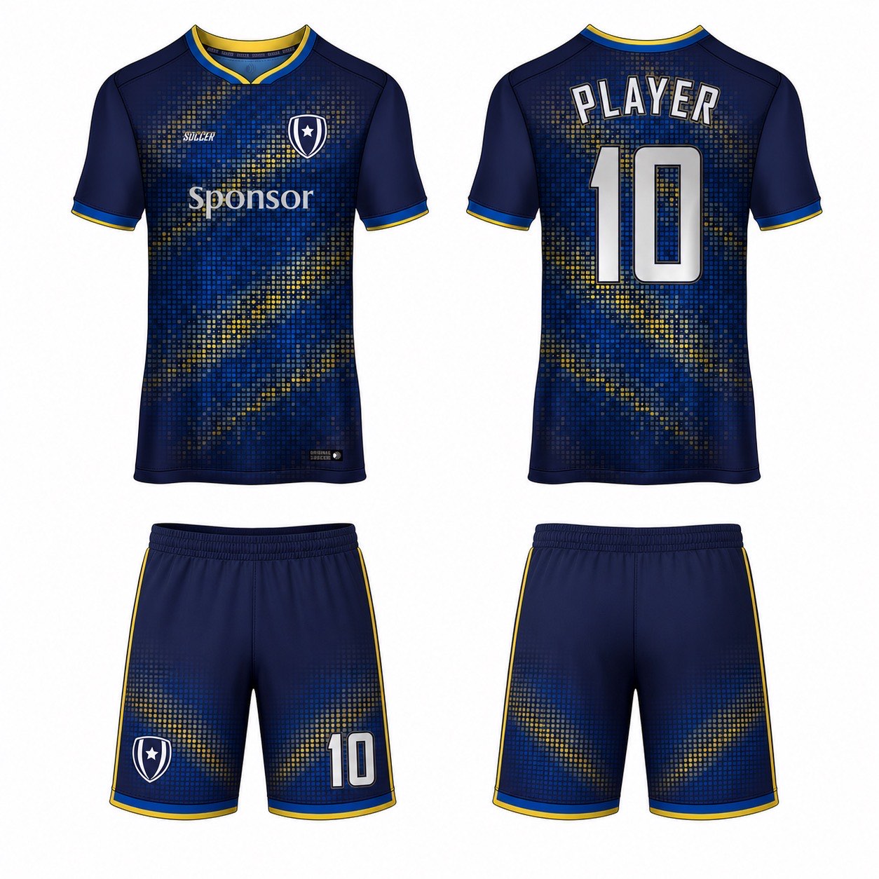 1920 运动服花纹图案 style 097 football jersey and shorts set