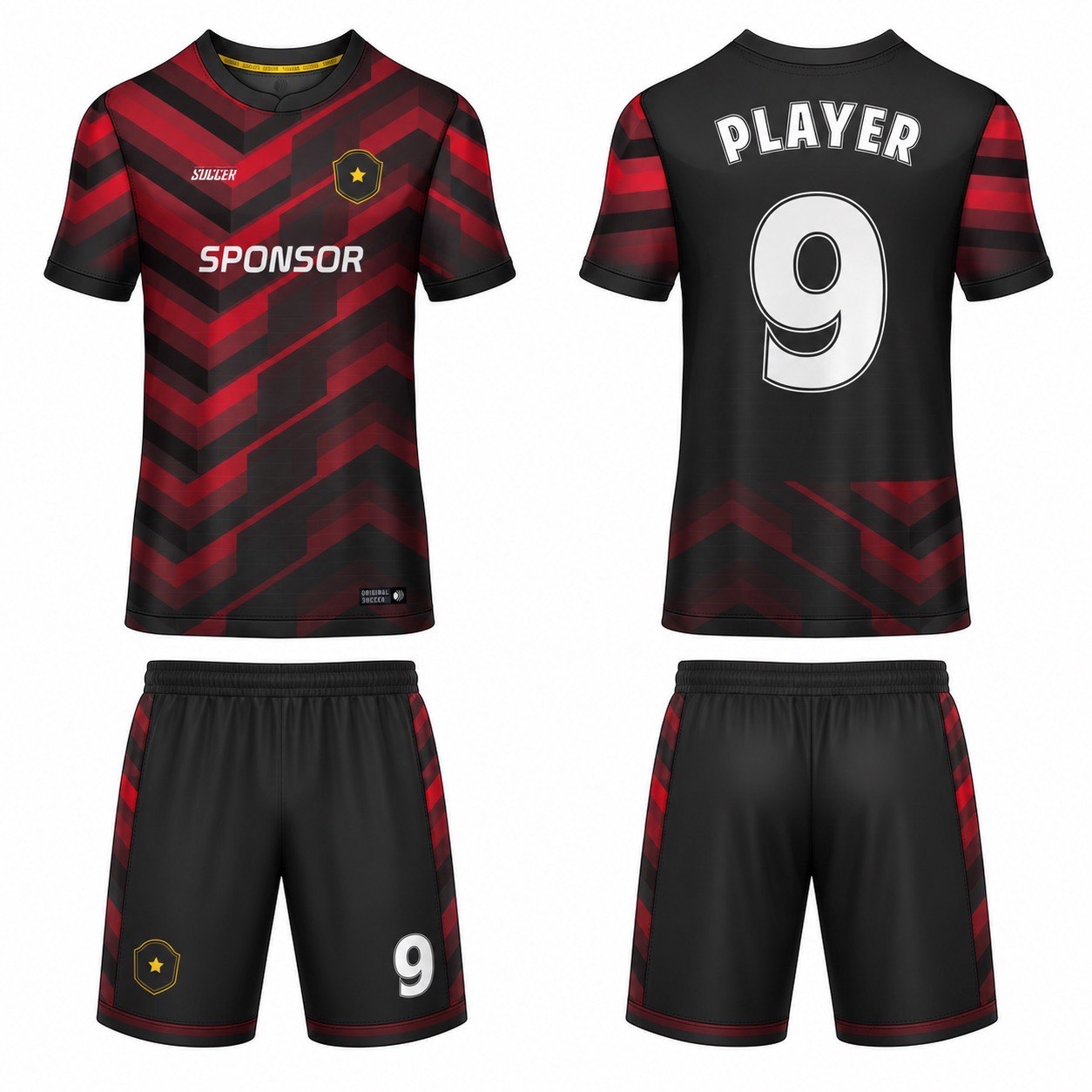 1920 运动服花纹图案 style 098 football jersey and shorts set