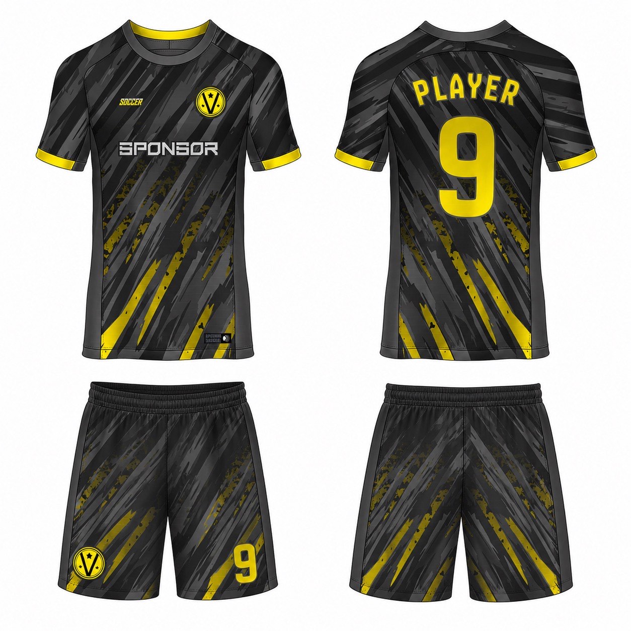 1920 运动服花纹图案 style 100 football jersey and shorts set