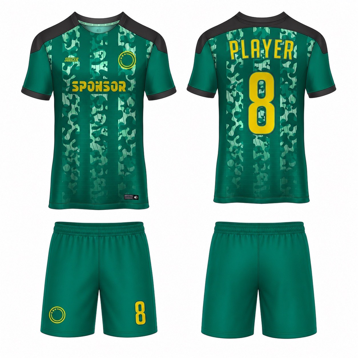 1920 运动服花纹图案 style 101 football jersey and shorts set
