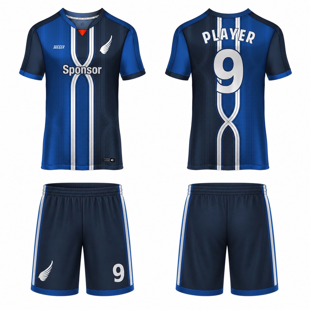 1920 运动服花纹图案 style 103 football jersey and shorts set