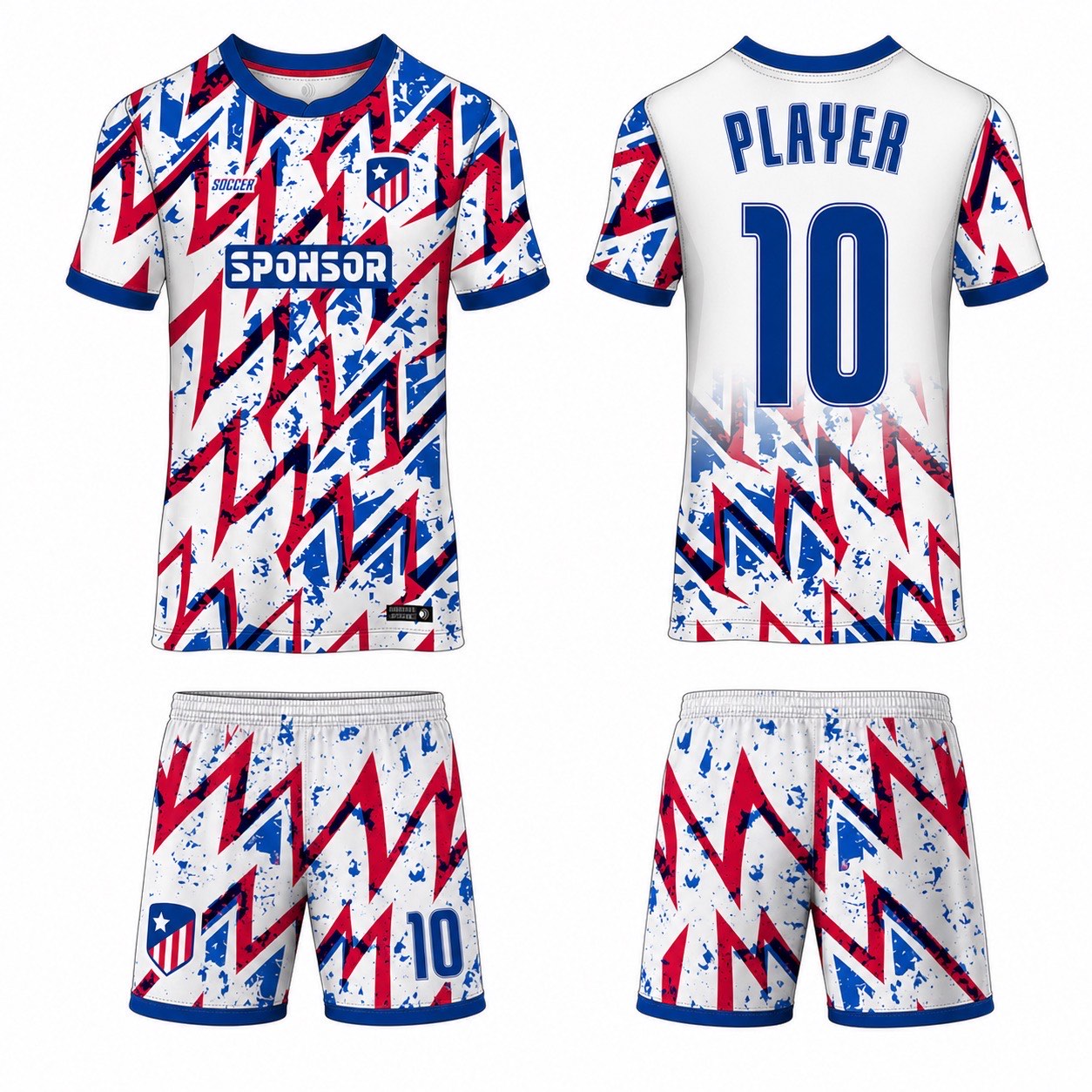 1920 运动服花纹图案 style 104 football jersey and shorts set
