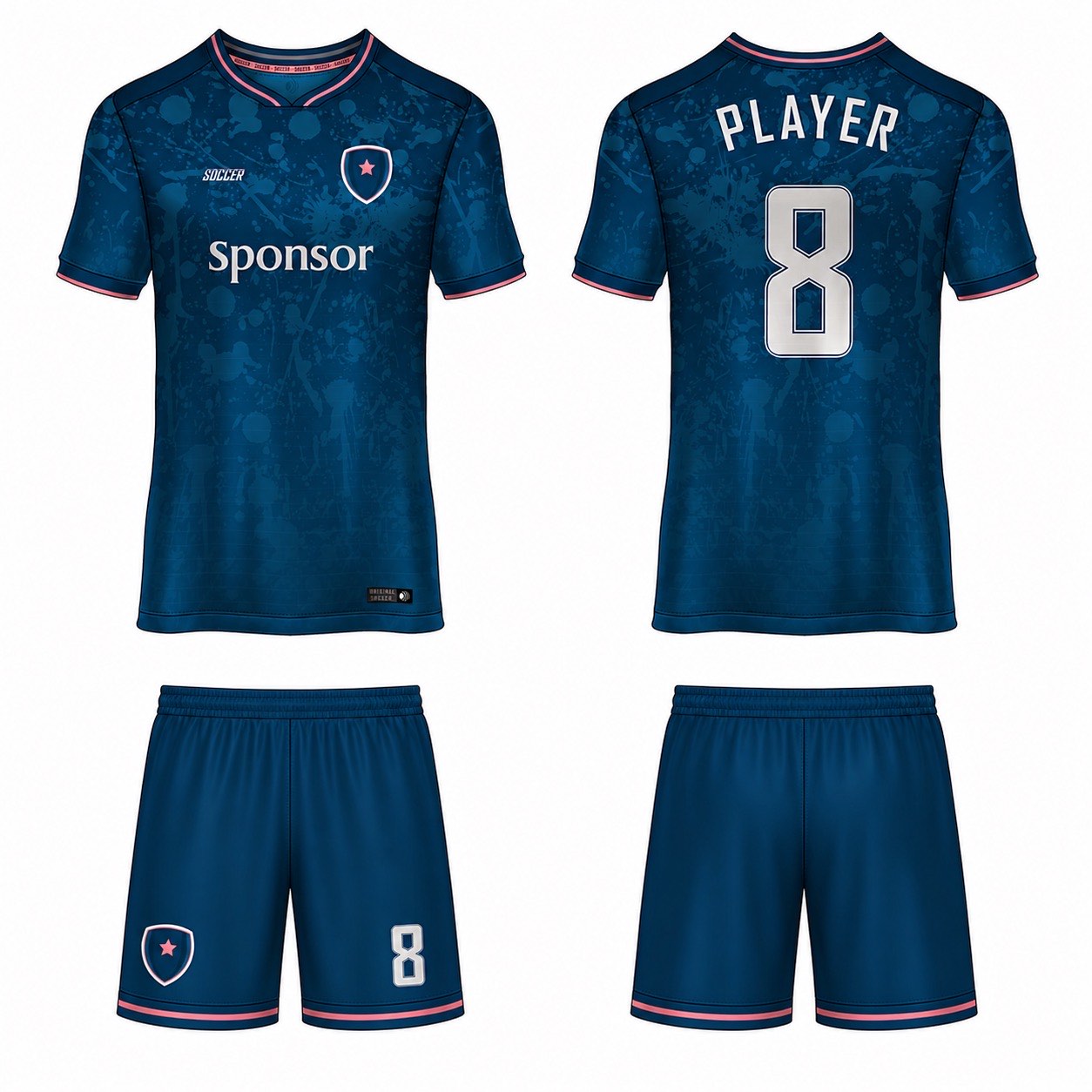 1920 运动服花纹图案 style 144 football jersey and shorts set