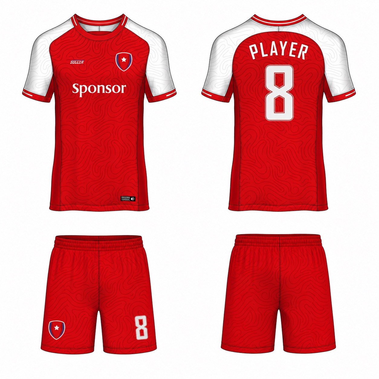 1920 运动服花纹图案 style 145 football jersey and shorts set