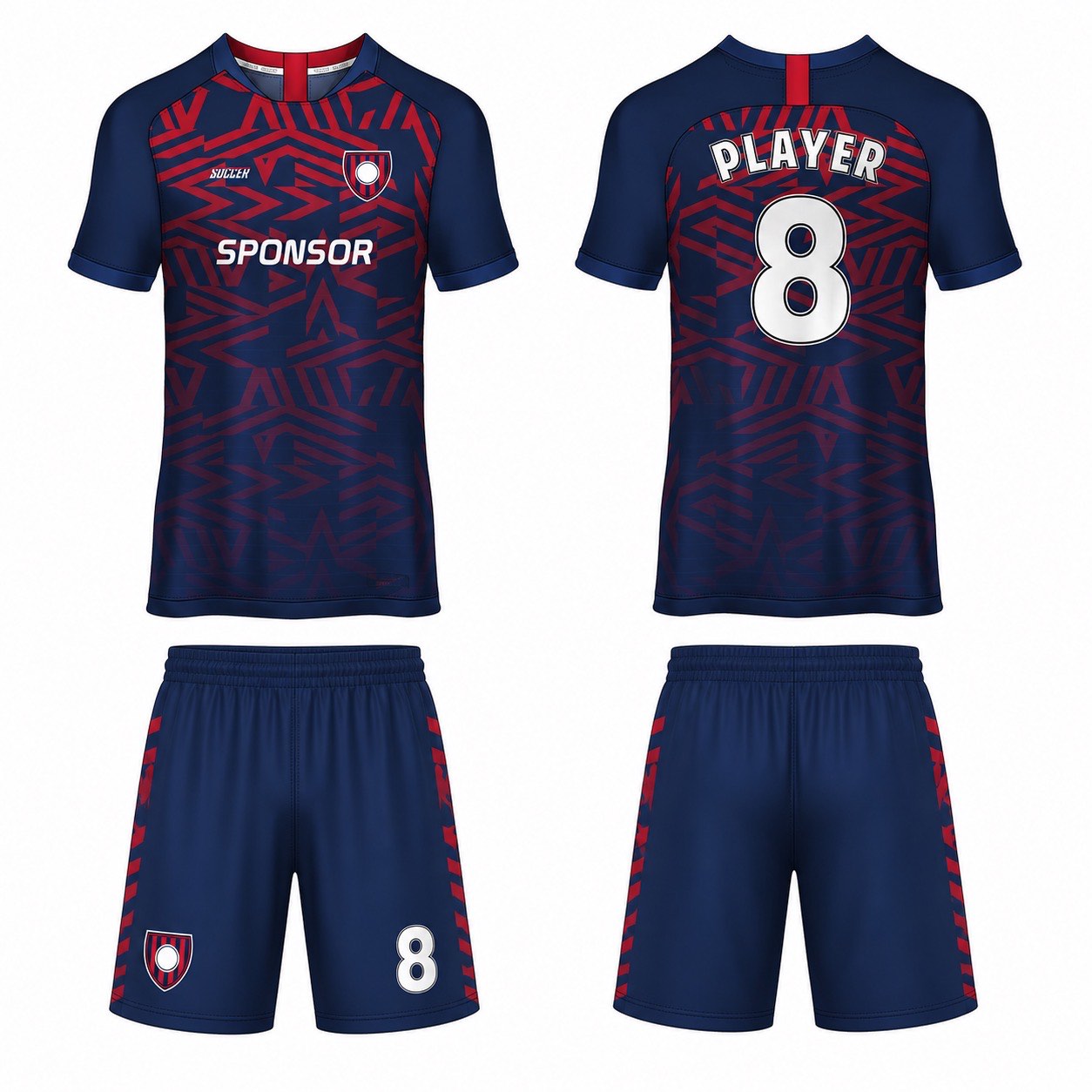 1920 运动服花纹图案 style 152 football jersey and shorts set